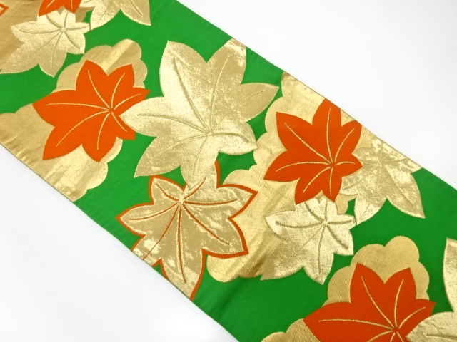 JAPANESE KIMONO / ANTIQUE FUKURO OBI / SILK / WOVEN CLOUD